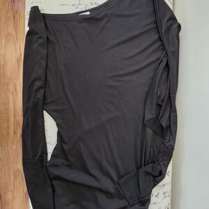 Suzy Shier Black Long Sleeve Top
